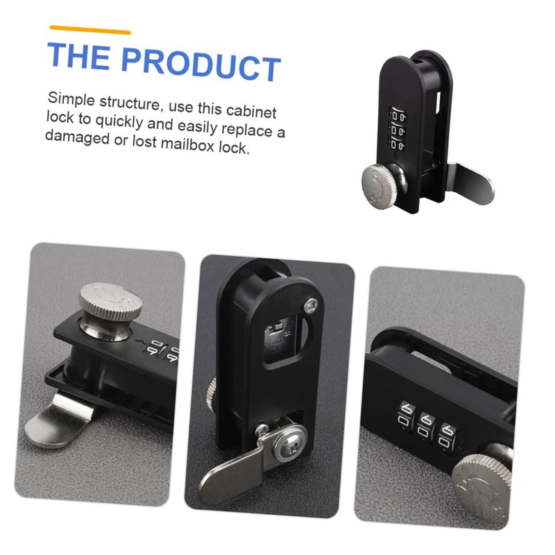 jojofuny 2pcs Combine Coded Lock for Mailboxes Drawers Alloy Plastic