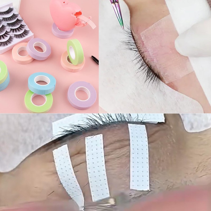 Cintas de Extensión de Pestañas de Micropore, 10 Rollos para