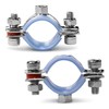 AKIHISA 32-34mm Range Split Ring Hanger,2 PCS Adjustable Wall Mount