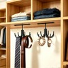 EigPluy Metal Under Cabinet Kitchen Utensil Hooks,360° Rotating Kitchen Utensil