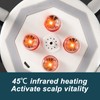 Electric Claw Head Massager with Heating 4 Modes Red LED