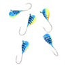5 Pcs Ice Fishing Jigs Kit High Carbon Steel Ice