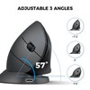 iClever Ergonomic Mouse, 2.4G Wireless Vertical Mouse, Silent Click, 7