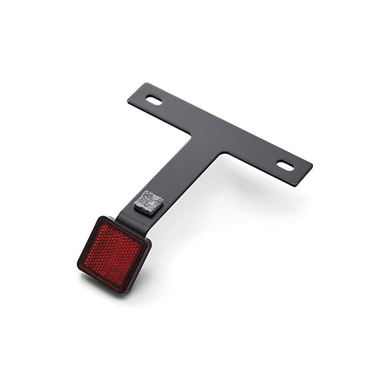 Daytona Motorcycle Reflector, 45° Angle, Aluminum Square Reflector, Black, 34496