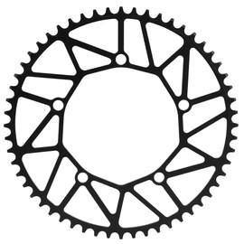 Bike Chain Ring, Ultra-Light LP Aluminum Alloy 52T/54T/56T 130 BCD Bike Positive & Negative Teeth Single Chainring Chain Ring for Road Bike Mountain Bicycle(56T) Bicycles and Spare Parts