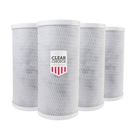Clear Choice Sediment Water Filter 5 Micron 10 x X 4." Water Filter Cartridge Replacement 10 inch RO System 155548-43 EP-BB, CB-450-975-05, 4-Pk
