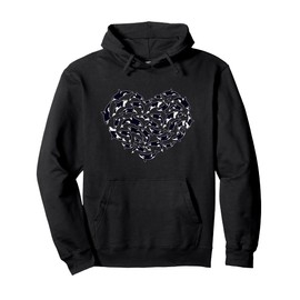 Orca Whales Heart Pullover Hoodie