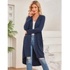 Bluetime Women Open Front Long Cardigan Lightweight Long Sleeve High