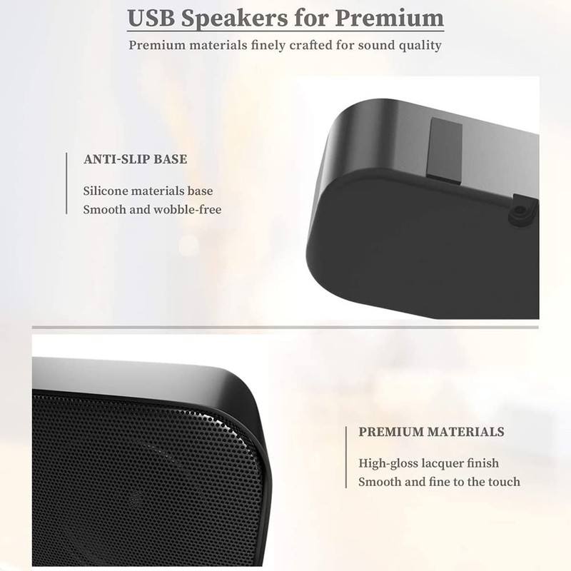 Peakloong Portable USB Computer Speaker Pc Speaker Mini Sound Bar