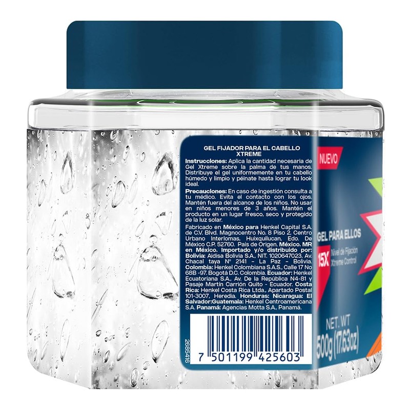 Xtreme Gel Fijador Titan 500g