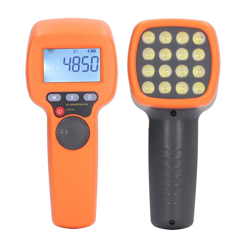 Digital Handheld Stroboscope High Accuracy Prevents Contact LED Flash Strobe