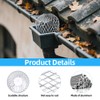 vsshe 6 Pcs Aluminum Gutter Guards, Metal Gutter Downspout Guard