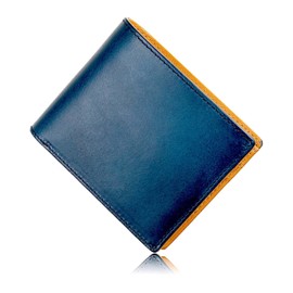 Eredita WL11 Men's Bifold Wallet, King of Leather, Buttero Leather, Made in Japan, Genuine Leather, Bifold, navy