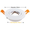 BRENDAXIN 2 Round White (3.6 inches), GU10 Downlight housing, Inlaid