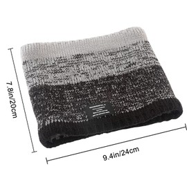 lifwimner Pack of 2 Scarf Winter Neck Tube Men's Ski Tube Scarf Neck Warmer Face Scarf Fleece Loop Scarf for Men Women Activities Warm Neck Warmer Sports, Grey khaki