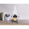 Candle by the Hour 40-Hour Hurricane Lantern, Black, Eco-friendly Natural