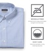 Van Heusen mens Regular Fit Pinpoint Stripe dress shirts, Blue,