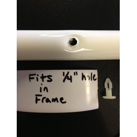 2" Wide Vinyl Strap for Patio Pool Lawn Garden Furniture 20' Roll_ Make Your Own Replacement Straps. Plus - 20 Free Fasteners! (201 White)