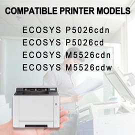 TK-5242K TK5242K 1T02R70US0 (3 Pack Black) Toner Cartridge Replacement for Kyocera ECOSYS P5026cdn P5026cdw M5526cdn M5526cdw Toner Kit Printer