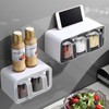 Seasoning Box Wall Mount Multi Grid Seasoning Storage Container Kitchen