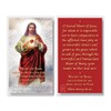 THE SAINTS COLLECTION Sacred Heart of Jesus Laminated Prayer Cards