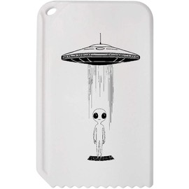 'Alien with UFO' Plastic Ice Scraper (IC00042531)