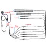 LEDGlow 6pc Advanced Million Color LED Motorcycle Accent Underlow Light