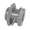 Beduan 1/4" NPT Stainless Steel Female Bulkhead Coupler Thru-bulk Pipe