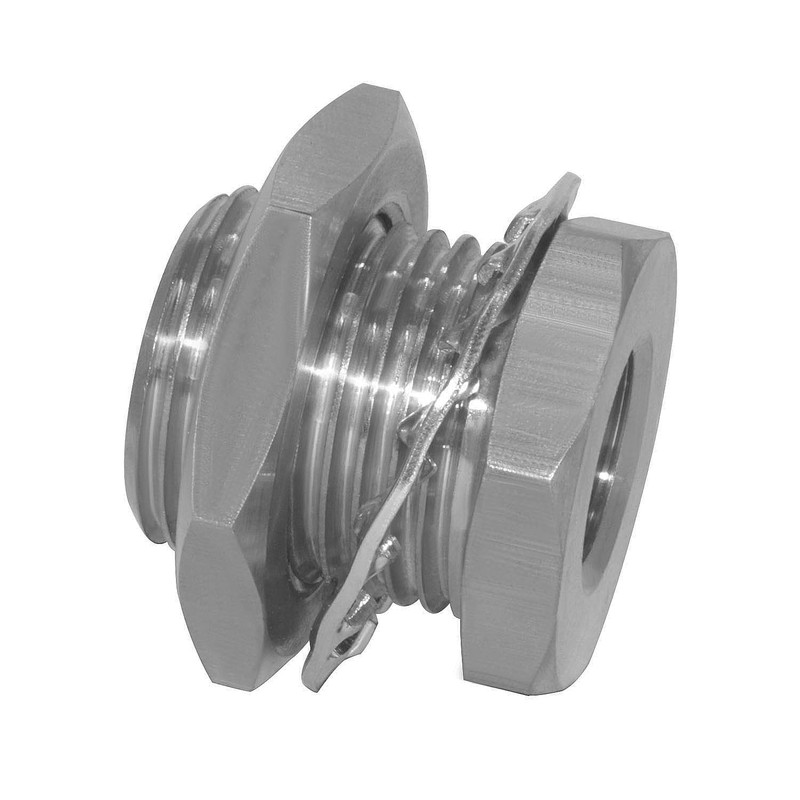 Beduan 1/4" NPT Stainless Steel Female Bulkhead Coupler Thru-bulk Pipe