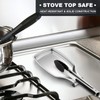 E-far Spoon Rest for Stove Top, 2-Piece Stainless Steel Spoon