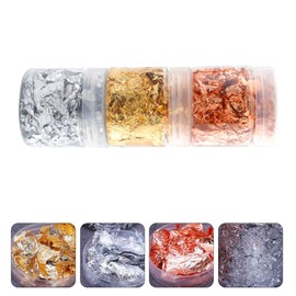 Baluue 3g Nail Charms Art Supplies Gold Nail Foil Bottles Glitter Foil for DIY Decor Painting