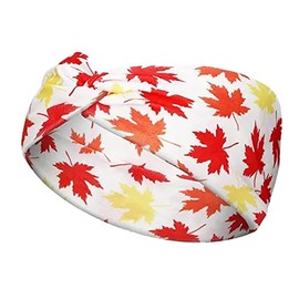 IDDFEVE 4Pcs Fall Headbands for Women - Thanksgiving Day Turkey Leaves Wide Knot Holiday Hair Bands, Autumn Festive Gift Hair Accessories (Maple)