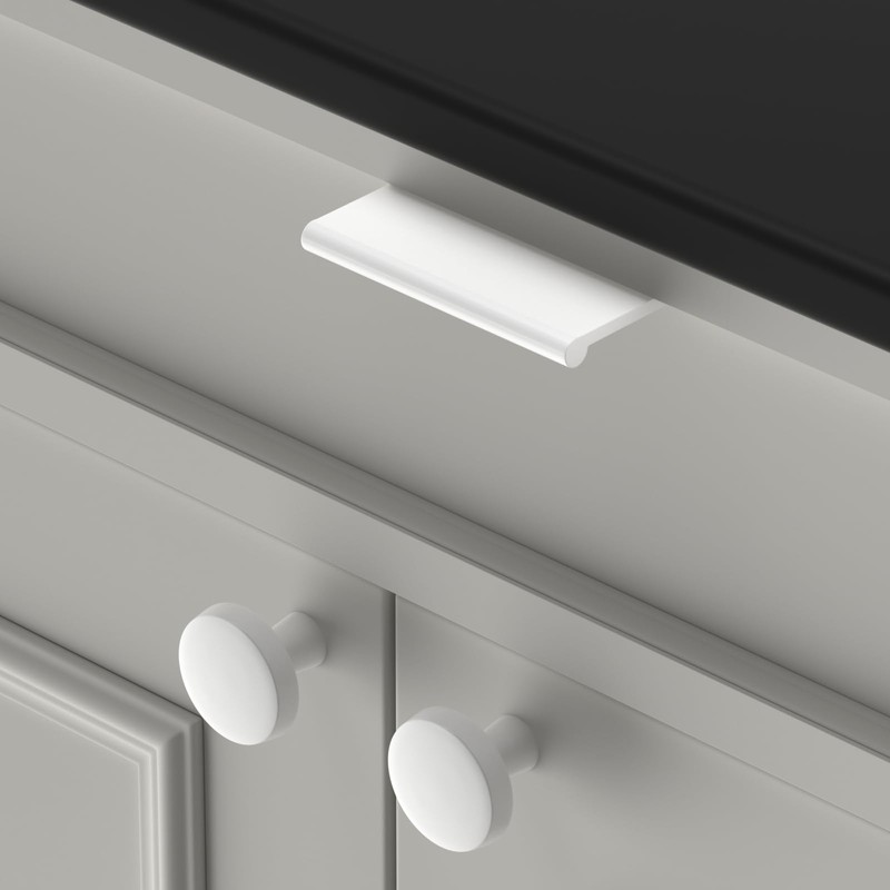 Peaha 10 Pack Cabinet Handles White 1.3 Inch Cabinet Pulls