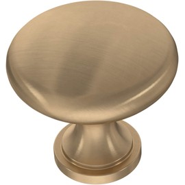 Franklin Brass (10-Pack) – Champagne Bronze Cabinet Knobs for Dressers, Drawers, Kitchen Cabinet Door, Vanity, Furniture, Closet Knobs, 1-3/16 Inch Round | Mushroom