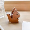 ROLUXENTIA Clear Tape Dispenser - Wooden Squirrel Cute Design for