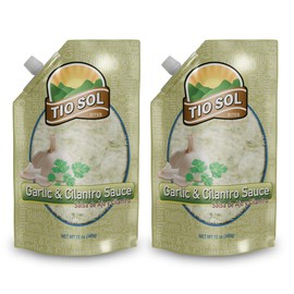 Tio Sol Bites Garlic and Cilantro Sauce - Salsa de Ajo y Cilantro 12 OZ (2 Units)
