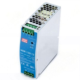 DrapeMania NDR-120-12 DIN Rail Power Supply, 12V/10A, 120W, Slim Single Output, 90-264VAC, UL/TUV/CE, for Industrial Control