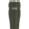 THERMOS Stainless King Vacuum-Insulated Travel Tumbler, 16 Ounce, Army Green