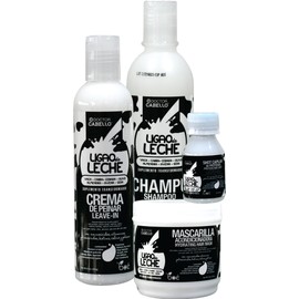 Doctor Cabello Ligao De Leche Combo Set - Shampoo 13oz, Leave in 8.6oz, Treatment 16oz & Shot 2.3oz