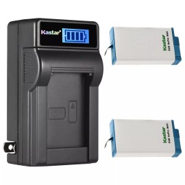 Kastar Wall Charger & 2 battery for GoPro MAX 360 Waterproof Action Camera