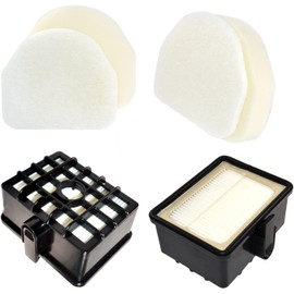 HQRP 2-pack Filter Kit (HEPA + Foam&Felt) compatible with Shark XHF450 XFF450 Replacement for Shark Rotator NV450 / Rocket NV480 series Professional Upright Vacuum Cleaners