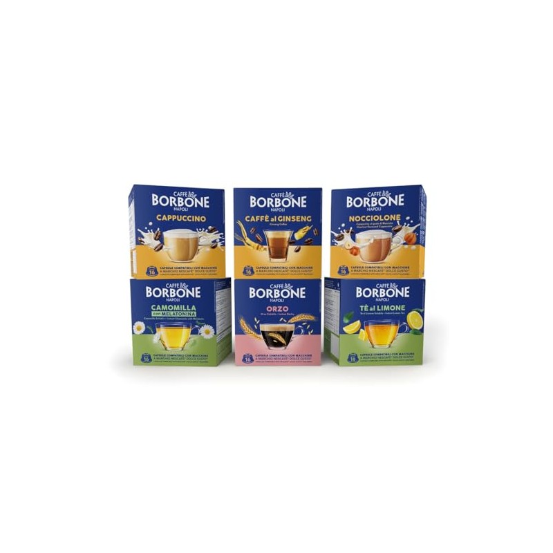 Caffè Borbone Cappuccino - 16 Capsule - Compatibili con macchine