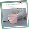 Ciieeo Water Storage Bucket 12.2l Round Cleaning Bucket Handle for