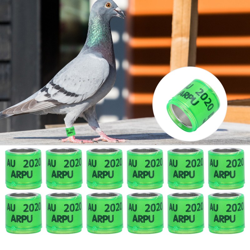 100Pcs Pigeons Leg Ring Bird Foot Ring Aluminium Alloy Identify