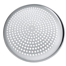 Yardwe 9 Inch Stainless Steel Pizza Pan with Holes, Round Pizza Tray Nonstick Pizza Baking Pan Baking Supplies for Home Restaurant 9inch