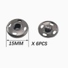 Sew on Snap Buttons, 6 Sets Press Studs Snaps Fasteners