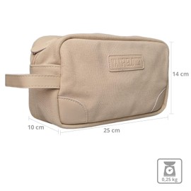 Yakfield Toiletry Bag Dias Canvas Toiletry Bag Cosmetic Toiletry Wash Bag, beige