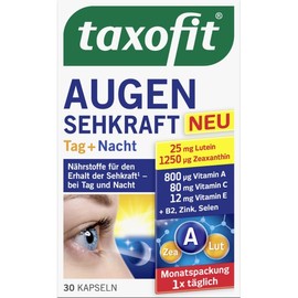 탁소피트 taxofit 아이 비전 데이+나이트 캡슐 30정 15.3g Taxofit Eye Vision Day + Night Capsules 30 tablets 15.3g
