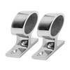 2PCS Stanchion Hand Rail Fitting 316 Stainless Steel Mirror Polishing