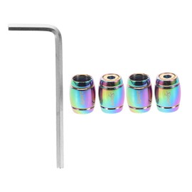 ULTECHNOVO 4pcs Tire Valve Stem Caps Anti-leak Design and Dust Cars Motorcycles and Stylish Tire Caps Airtight Seal